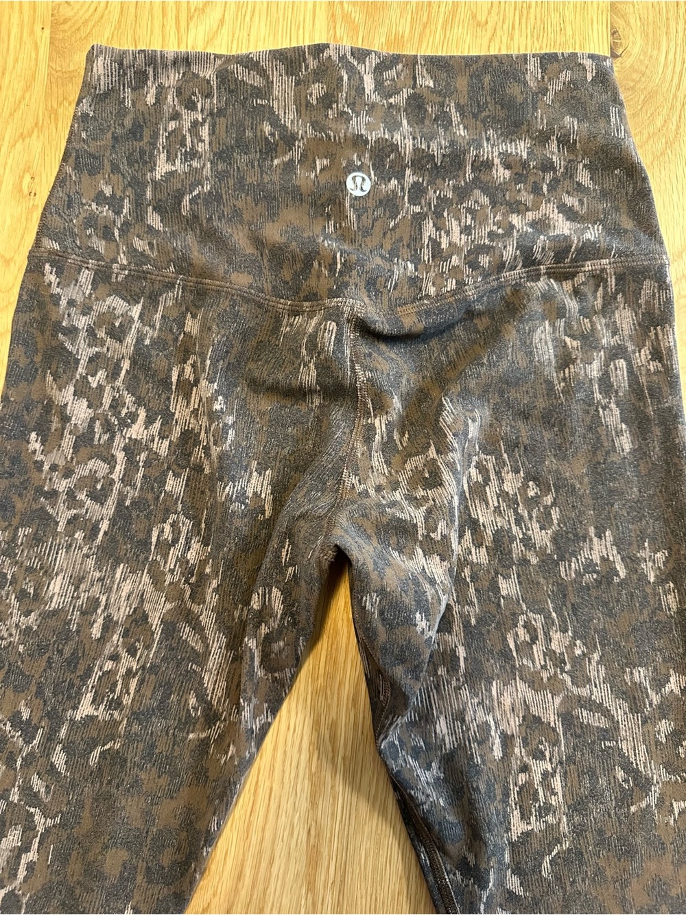 Lululemon Align High-Rise Pant 6/28" Inseam Lined Truleopard MAX Brown Multi - Picture 9 of 10